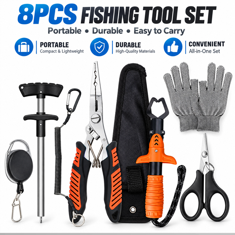 Fishing Equipment Cheap - Profesjonalny, wielofunkcyjny zestaw szczypiec wędkarskich: szczypce