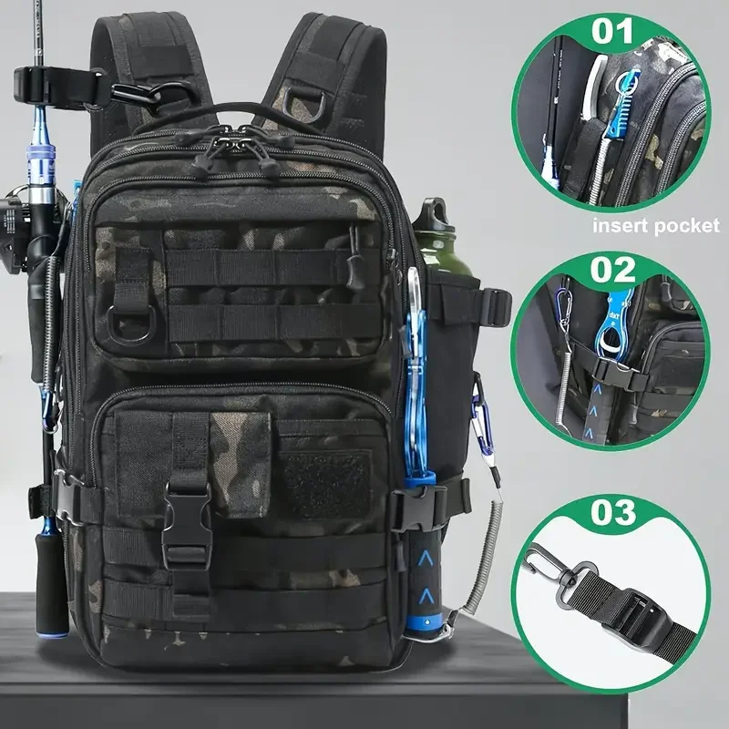 Plecak wędkarski z nylonu 1000 – Fishing Equipment Bag recenzja i cena