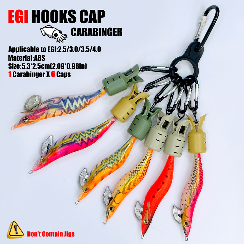Squid Jig Hook Caps and Carabi – Fishing Equipment Carp recenzja i cena
